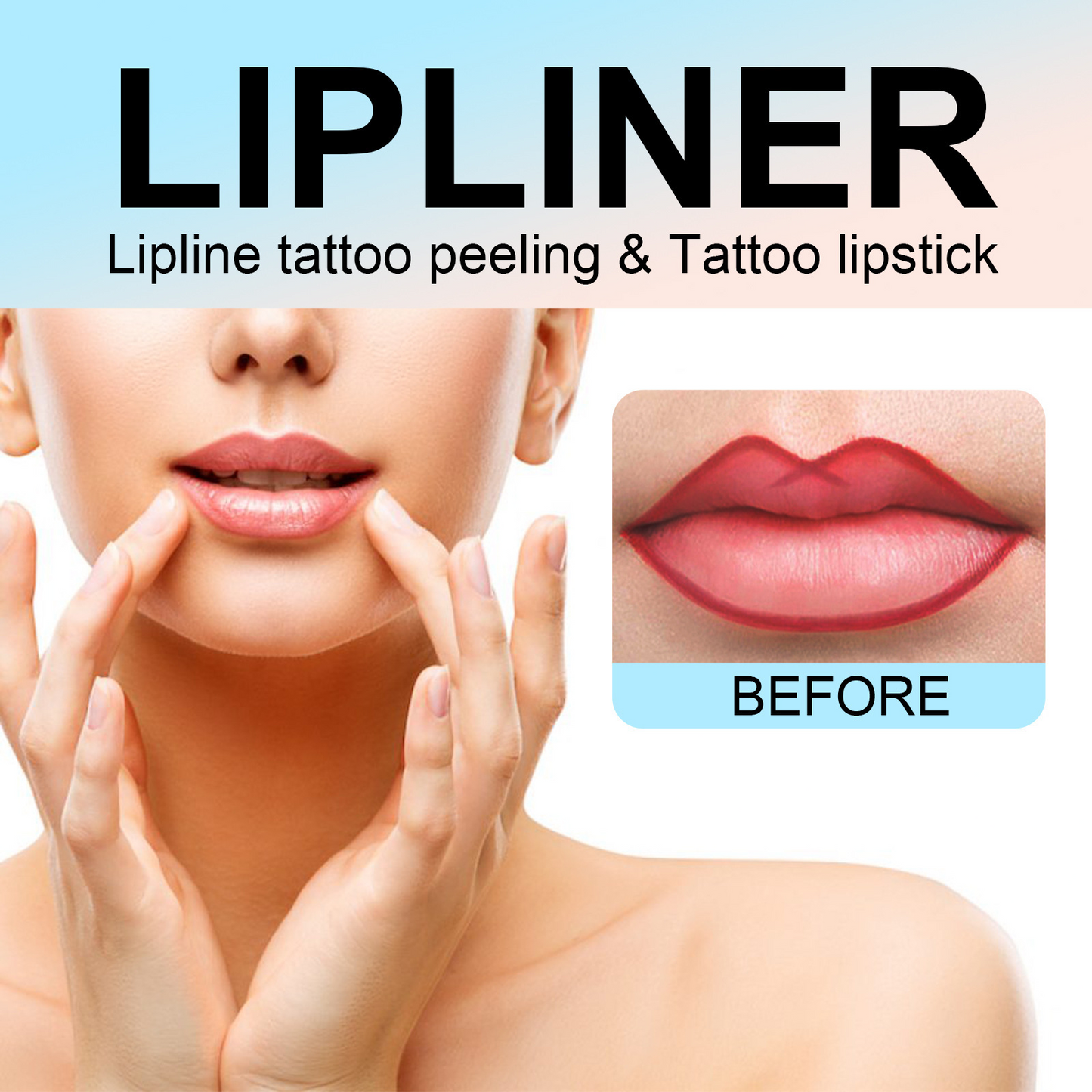 Peel-Off Lip Liner Stain - Long-Lasting, Smudge-Proof & Waterproof